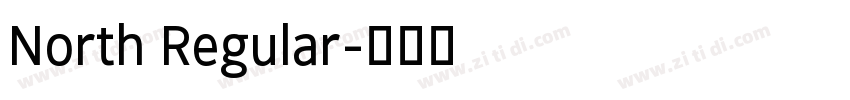 North Regular字体转换